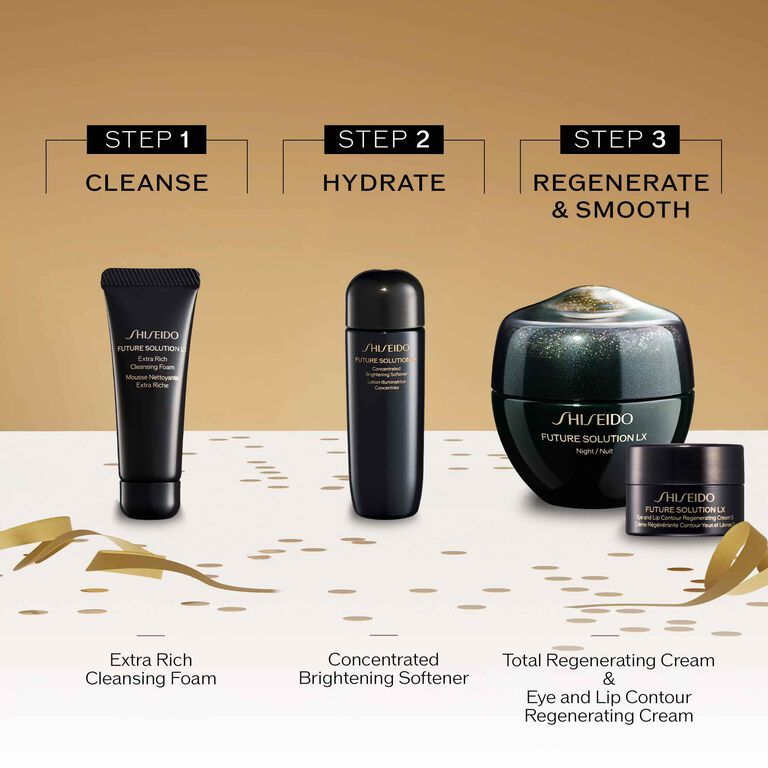 Future Solution LX Regenerating Cream Holiday Pouch Kit, 
