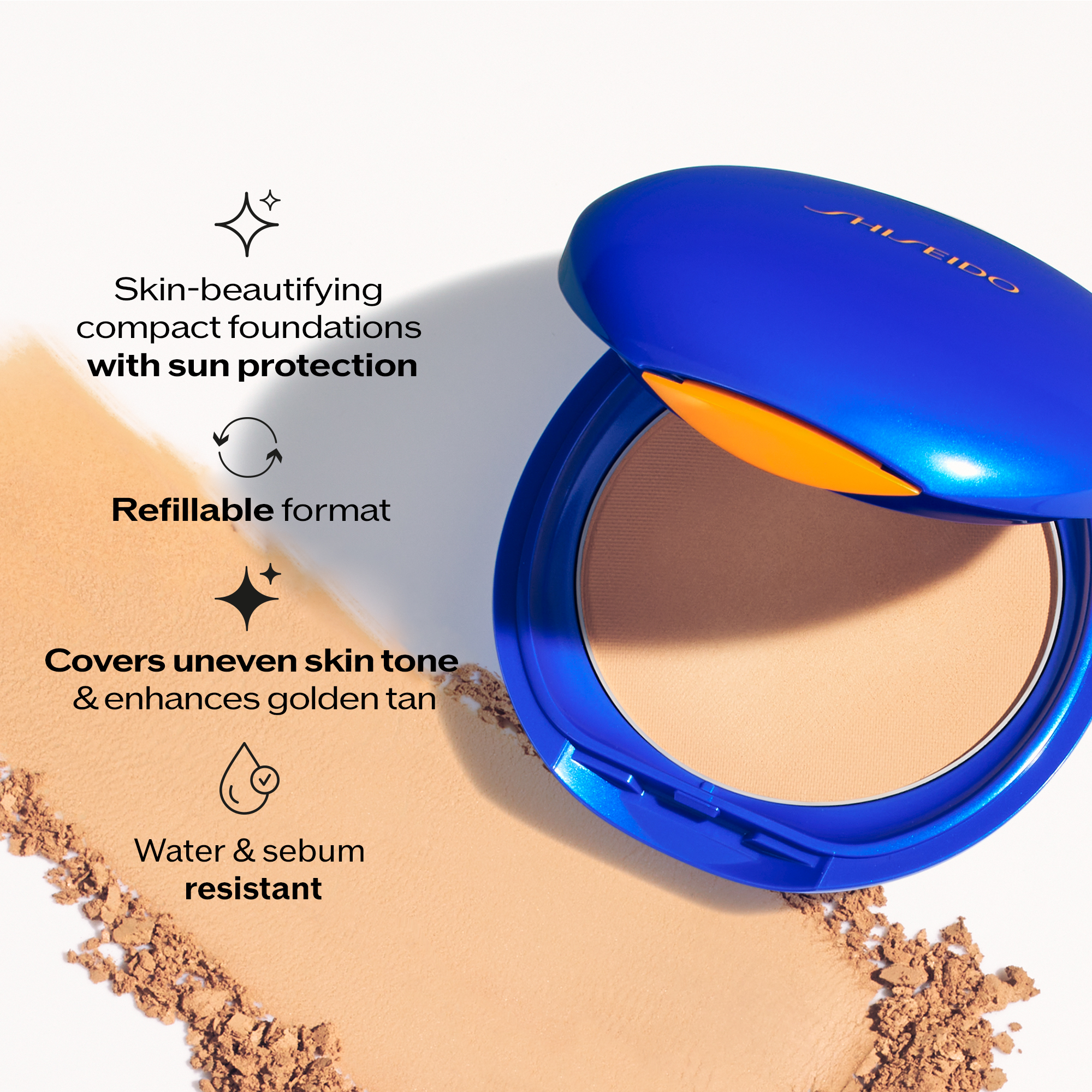 UV Protective Compact Foundation SPF30 Refill, MEDIUM BEIGE REFILL