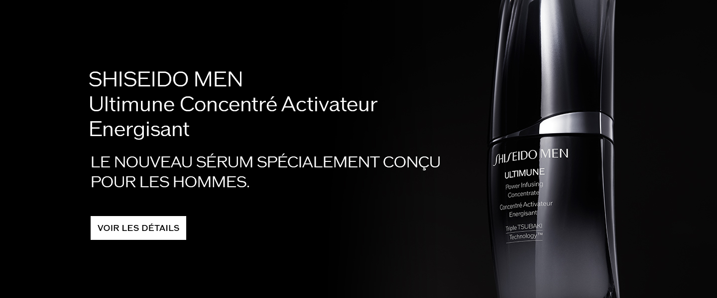 SHISEIDO MEN Ultimune Power Infusing Concentrate ÉGAYEZ VOTRE LOOK. PRENEZ VOTRE AVENIR EN MAIN
