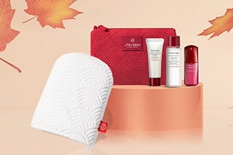 Maak je huid klaar voor de herfst dankzij een huidverzorgingsroutine, een washandje en een pouch, gratis bij besteding vanaf € 89.